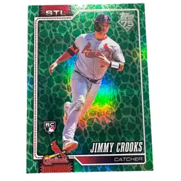 Jimmy Crooks 2026 Topps Series 1 Green Easter Foil RC
