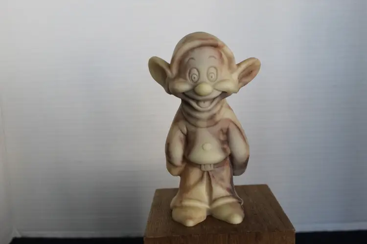 Disney DOPEY Snow White and the 7 Dwarfs Cameonyx Marble Figurine 5.5" VTG Rare