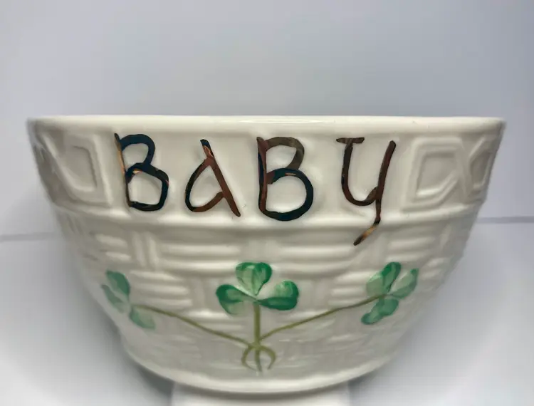 Belleek Baby Bowl Fine Porcelain