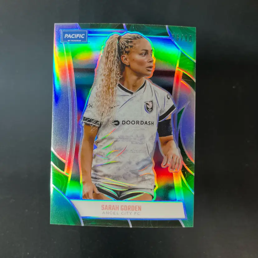 Sarah Gorden 2025 Parkside Pacific NWSL Green /10 Soccer Card