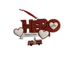 First responder fireman ornament
