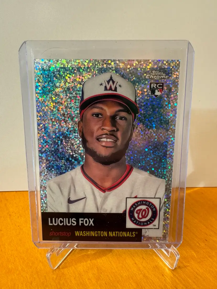 Lucius Fox 2022 Topps Chrome Platinum Refractor Rookie Card /150 - Washington Nationals