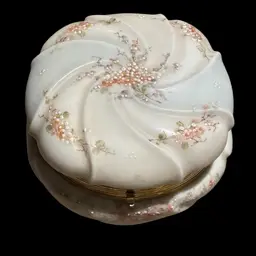 Antique Wave Crest Helmschmied Swirl Dresser Box