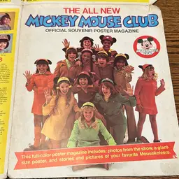 The All New Mickey Mouse Club Official Souvenir Poster Magazine, 1970S