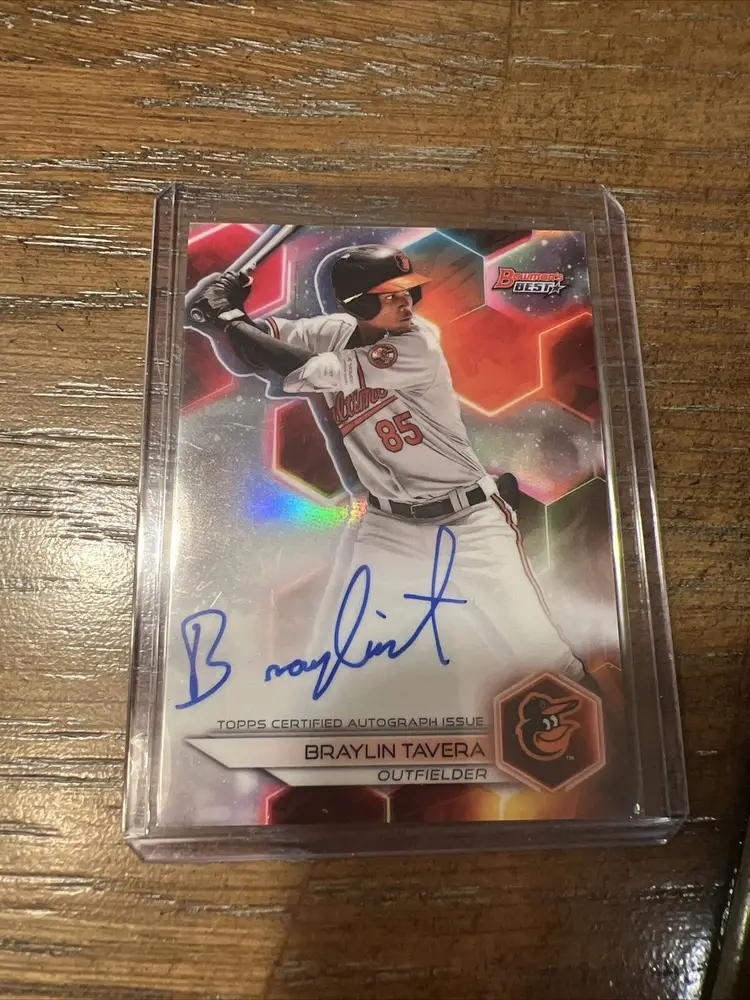 2023 Bowman's Best BRAYLIN TAVERA Auto Refractor Parallel Best of 23 AUTO B23-BT
