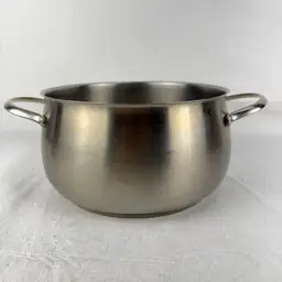 SCHULTE UFER 6 QT 18/10 Stainless Steel Brushed Stock Pot GERMANY No Lid JH1509