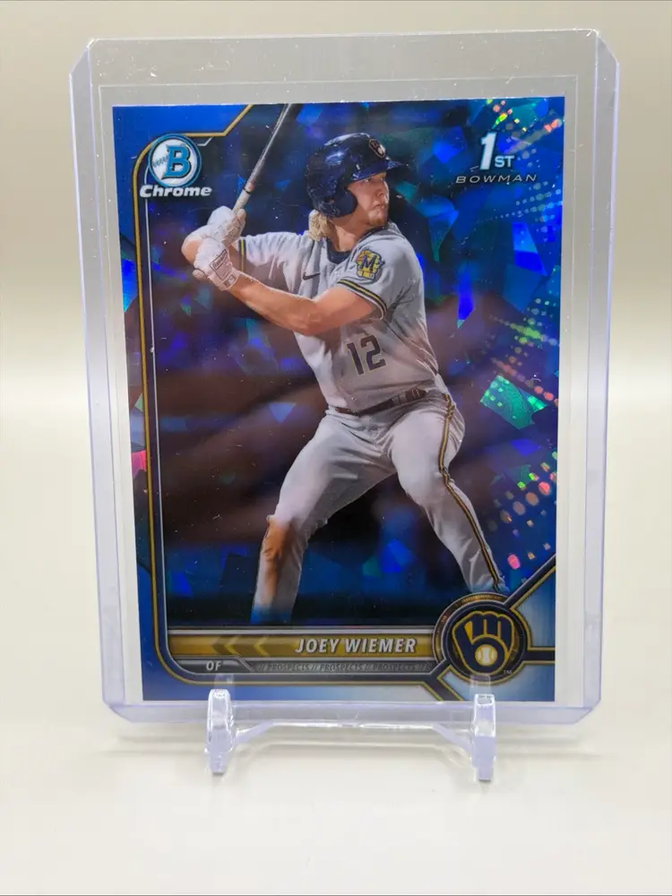Joey Wiemer 2022 Bowman Chrome Sapphire 1st Bowman