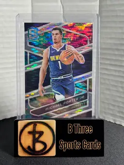 MICHAEL PORTER JR 2023-24 Spectra #15 Celestial Prizm /125 Nuggets Nets A1152