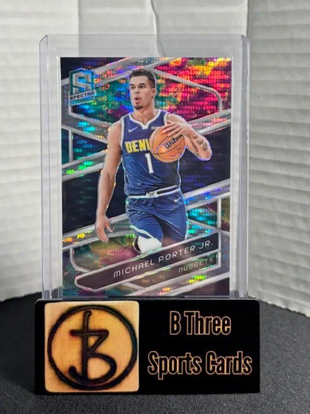 MICHAEL PORTER JR 2023-24 Spectra #15 Celestial Prizm /125 Nuggets Nets A1152