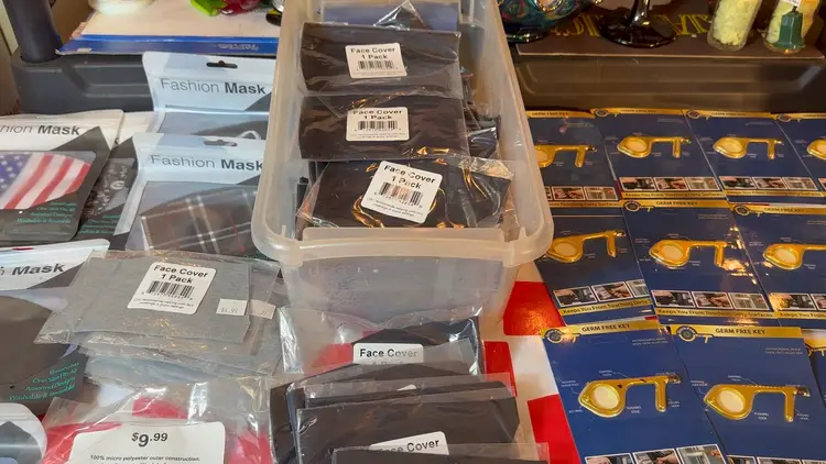 102 Masks New In Pkg Plus 25 Touchless Keys..