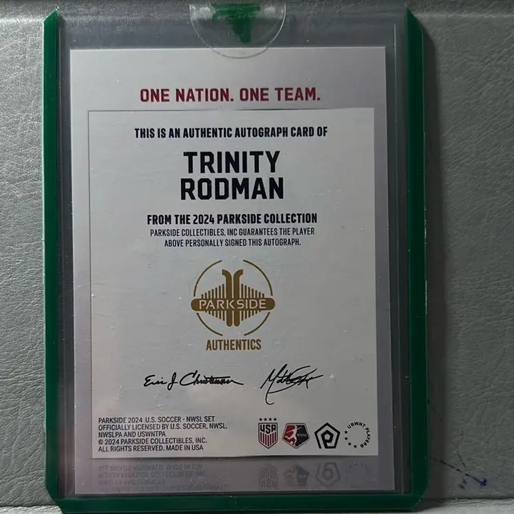 2024 Parkside Trinity Rodman Autograph One Nation. One Team.