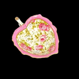 Betty Planter Porcelain Treasures Hand Painted Mini Nappy Leaf Dish 3 1/3” No Noted Flaws Signed