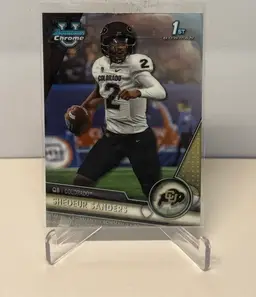 2023 Bowman Chrome University Shedaur Sanders 1st Bowman