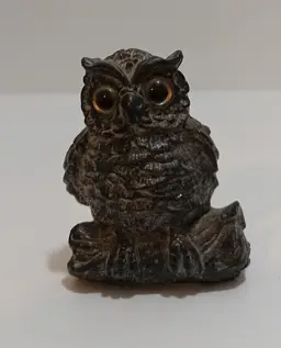 Adorable Owl Figurine by Al Wolf of Canada