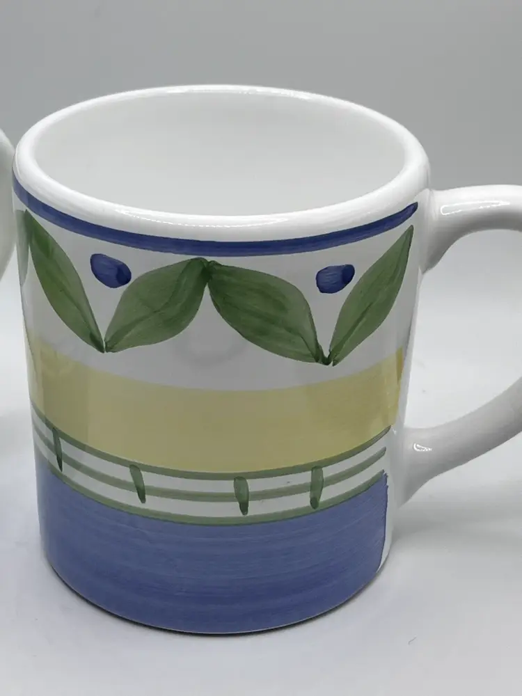 Set Of Three Italy Marisol Mugs Made For Williams Sonoma