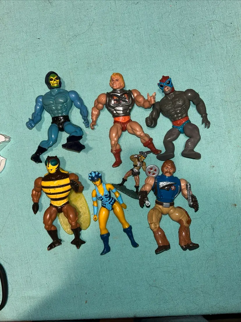 Vintage Masters Of The Universe Figure Lot Of 7 Characters Years 1981-1983