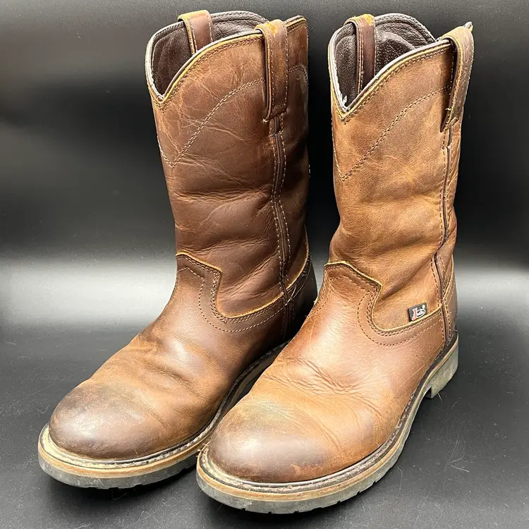 Justin Original Workboots Worker II Boots Mens Size 8D Wyoming Waterproof WK4960