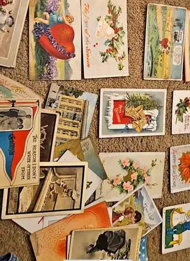 100 Yr Old Ephemera Galore !!! Postcards/Magazines/Calling Cards