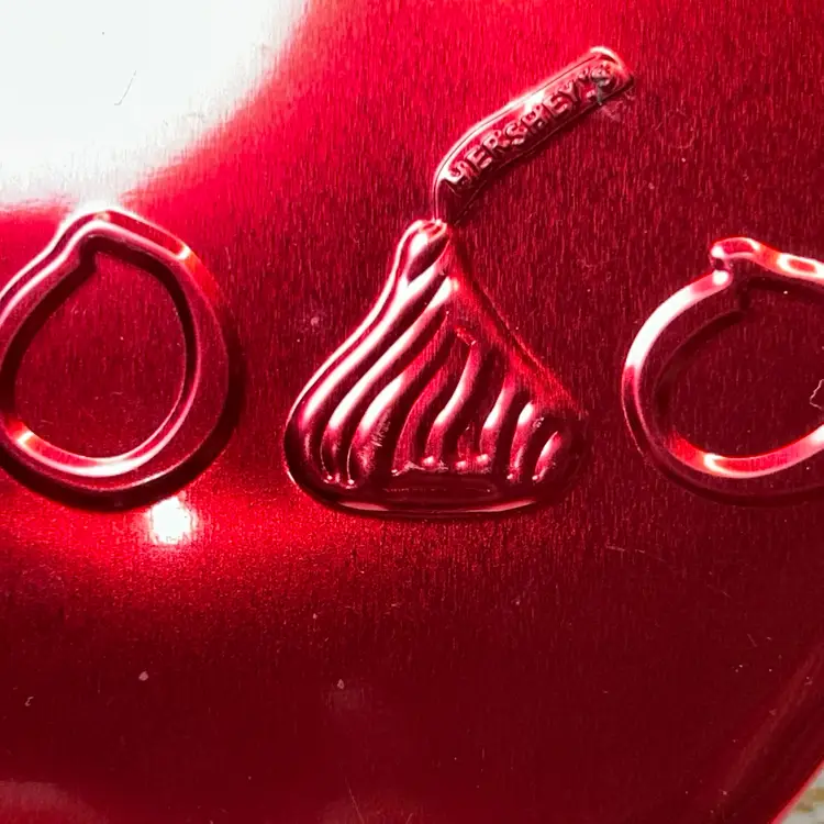 Hersey’s Kisses Brand Chocolate Tin Container-Empty