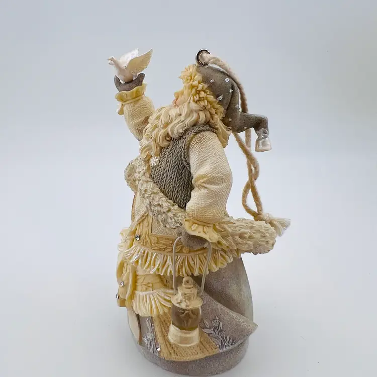 Enesco Foundations Santa With Peace Doves Ornament 4.25”