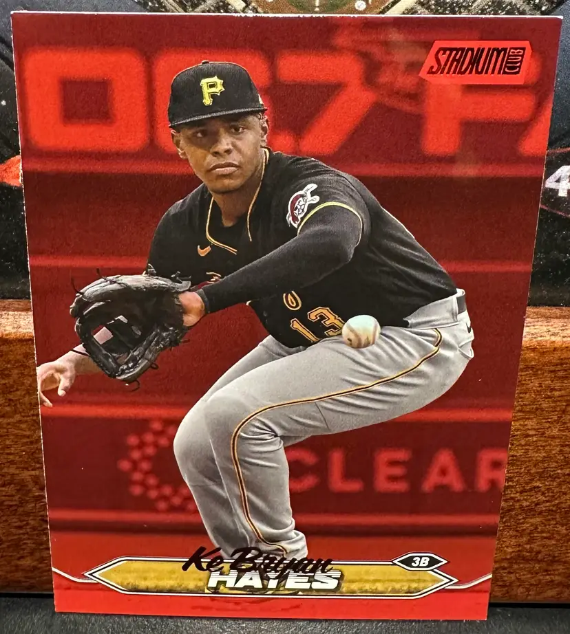 Ke'Bryan Hayes Red Foil 2024 Stadium Club 238 Pittsburgh Pirates