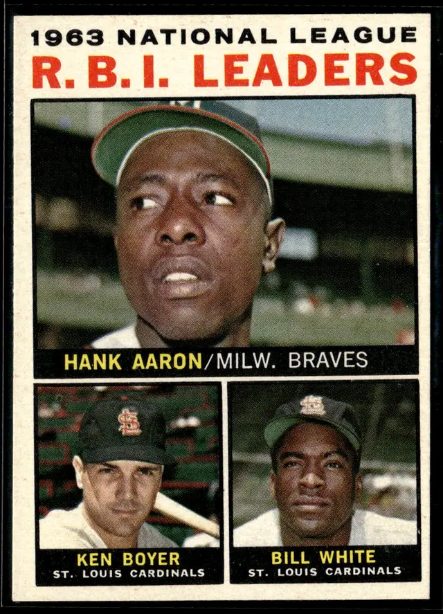 #98 Hank Aaron LL 1964 Topps #11 *LIVE AUCTION*