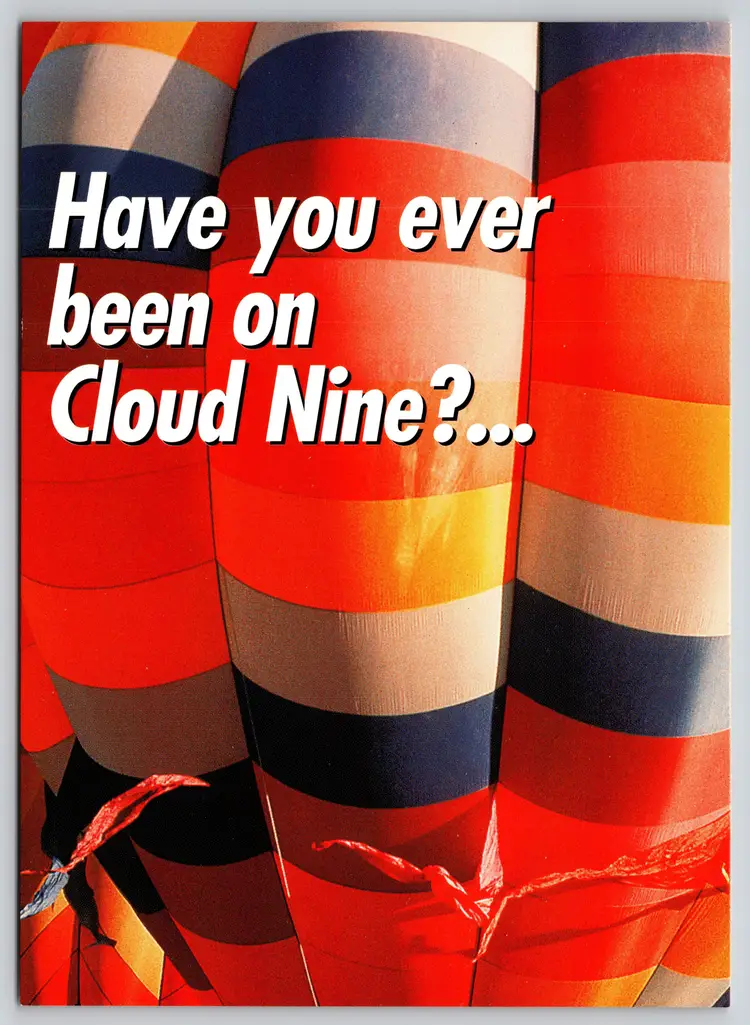 Postcard Have You Ever Been on Cloud Nine - Fabulous Fantoms - Black Tie Gala and Silent Auction at the National Air & Space Museum, Washington DC 1997 - 12253