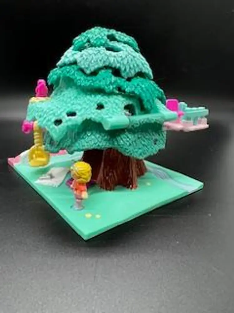 Polly Pocket Pollyville Tree House Playset, Complete