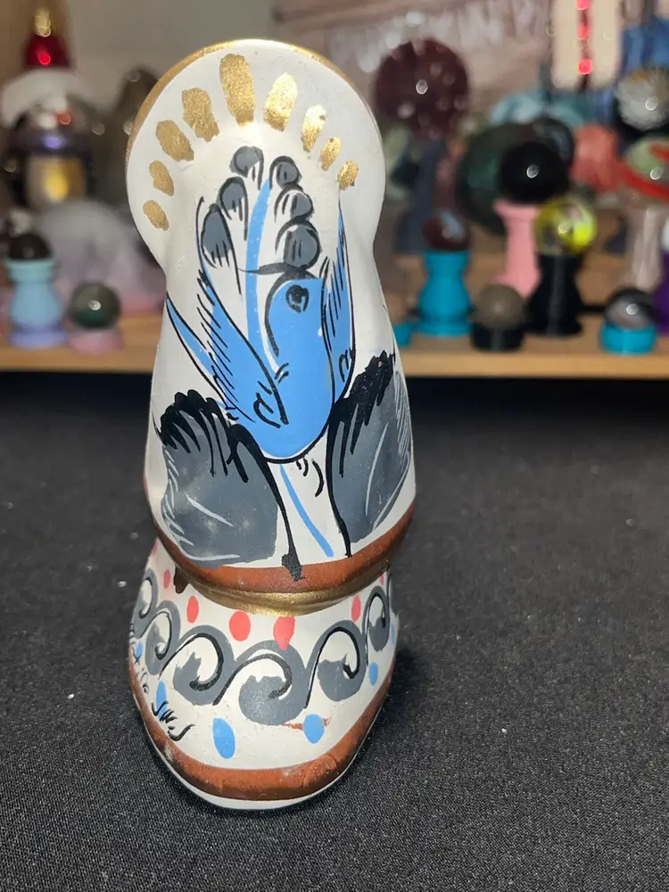 Tonala Mexican Pottery Girl Praying