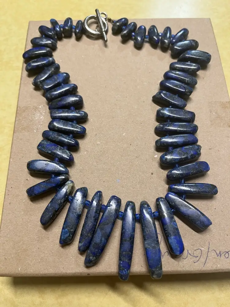 Lapis Lazuli Graduated Statement Necklace