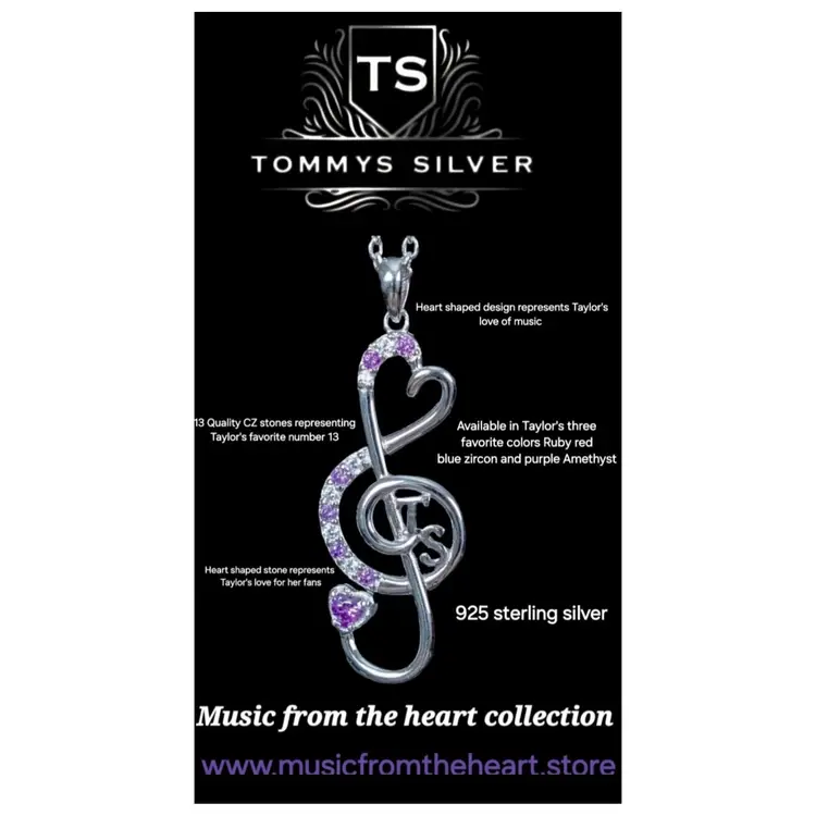 Music From The Heart Pendant In Ruby Red