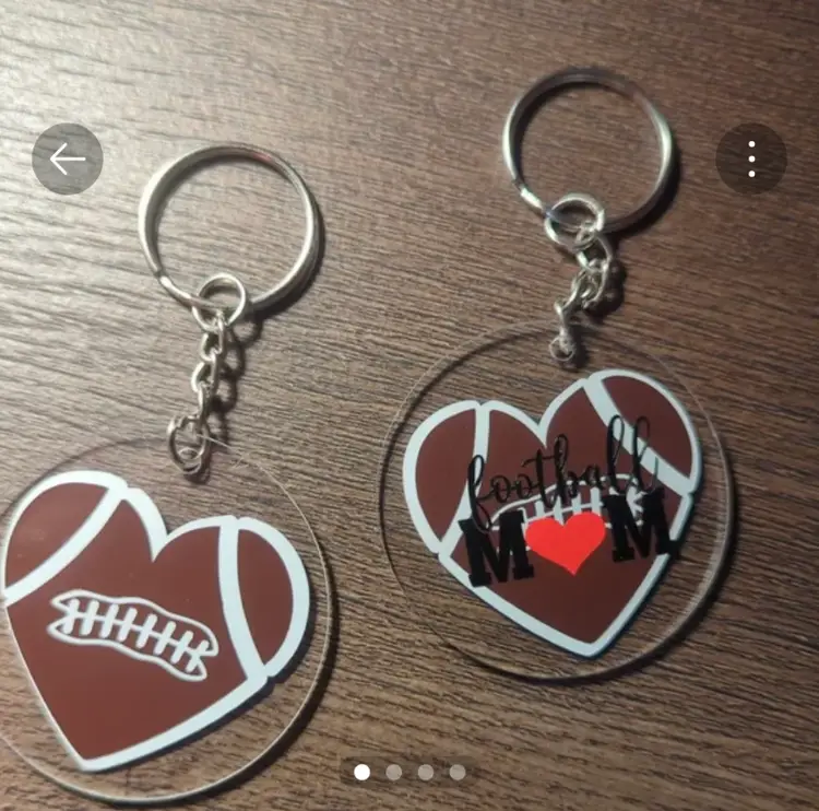 Football mom keychain