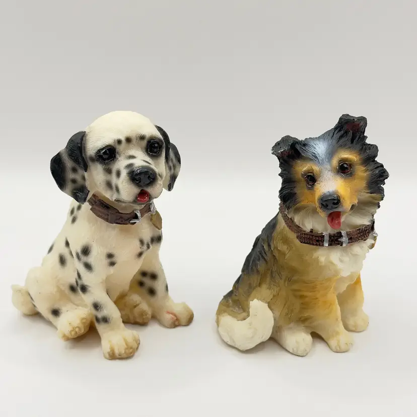 Vintage 2002 “Best Friends”Dalmatian & German Shepard Puppy Figurine, Adorable Spotted Dog Decor, By Home Interiors, Made in China, MPN 11165-02