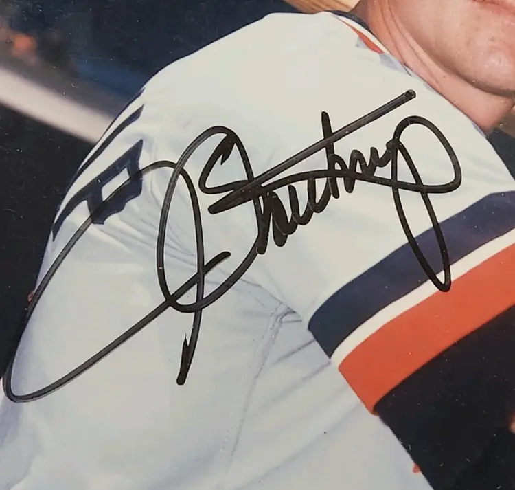8" x 10" Autographed Photo of Detroit Tiger's Right Fielder -JIM NORTHRUP-