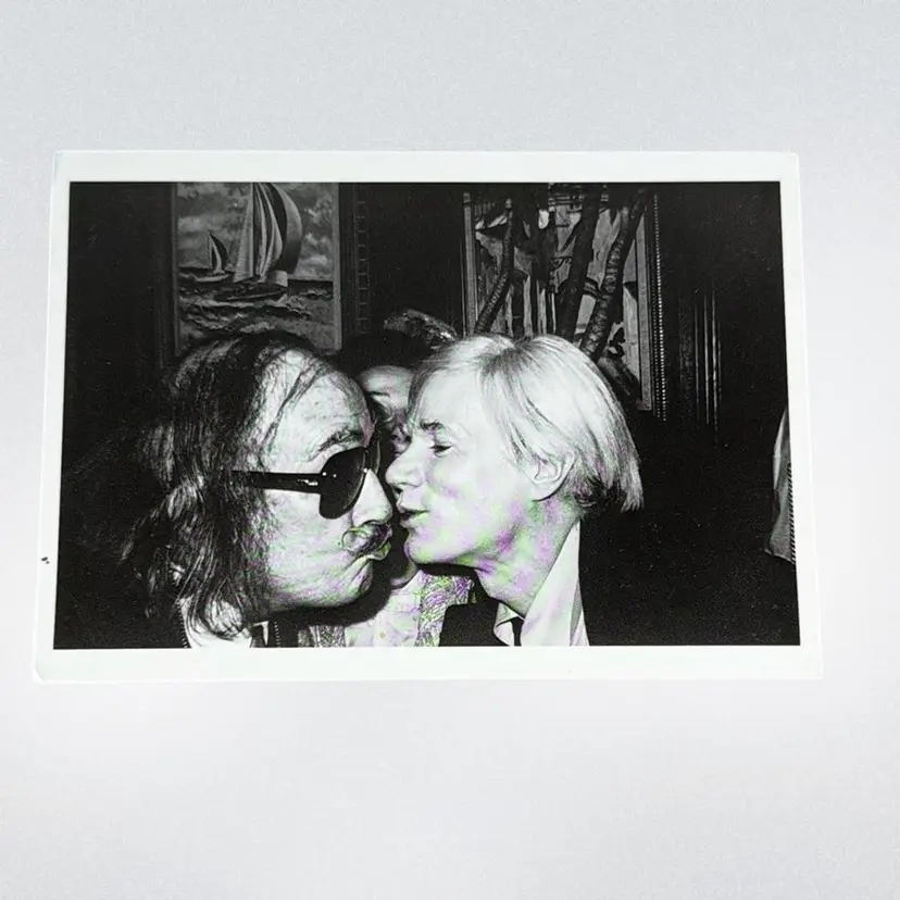 Vintage 1978 Andy Warhol Salvador Dali Post Card
