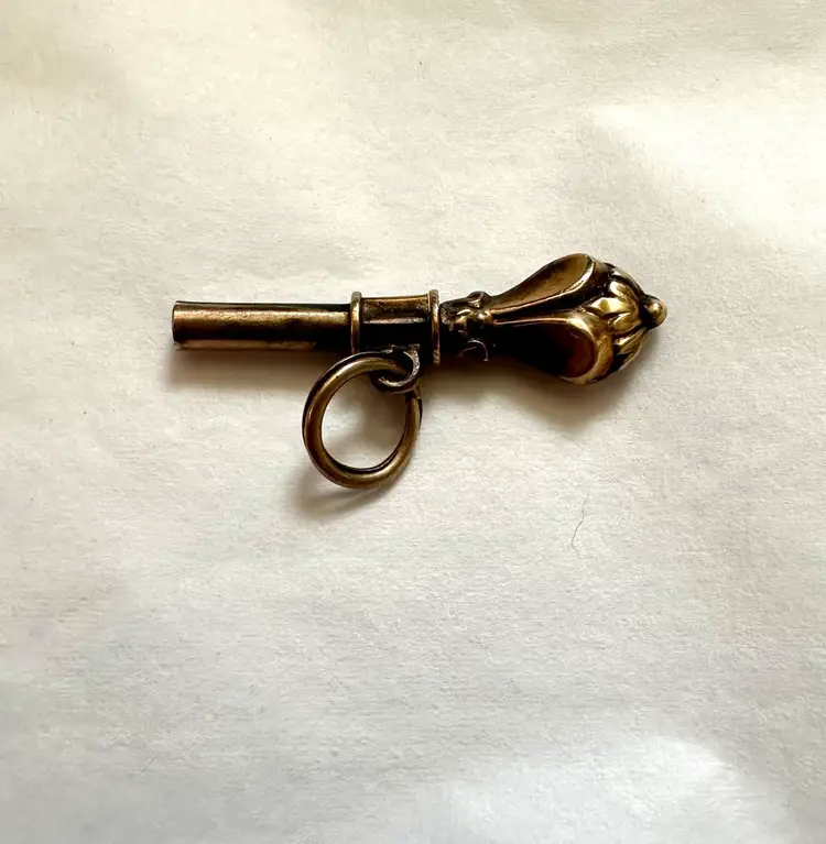 Antique 10k Gold Watch Key