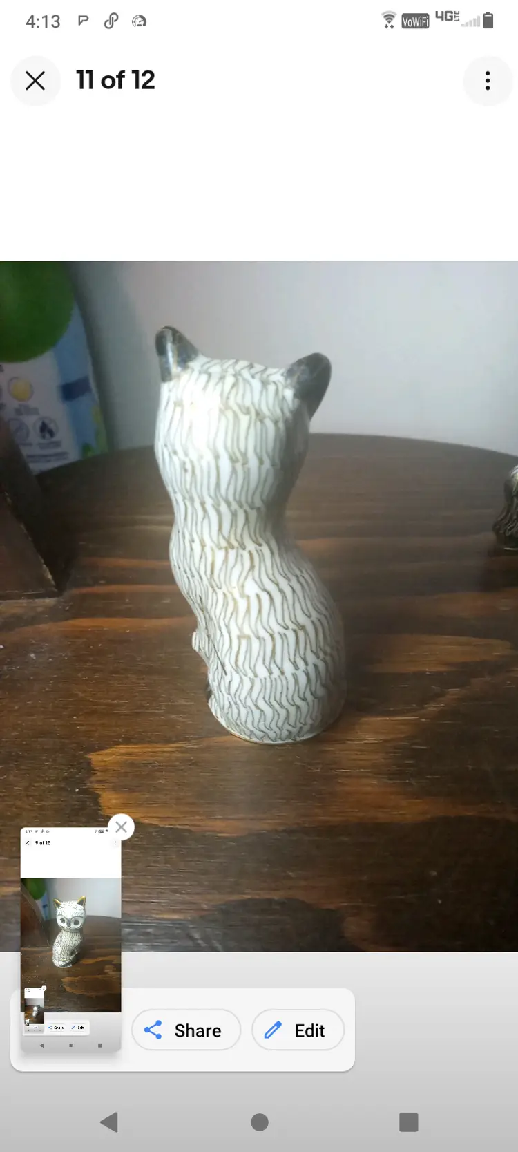 Older Item ~ 1960’s Set 3 ~ Cloisonné Cats ~ Gold Gilt ~ Old Stock ~ Adorable