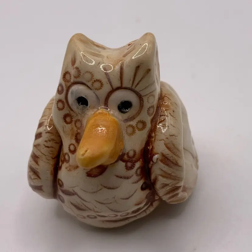 Whimsical Owl Figurine! 2” Tall!