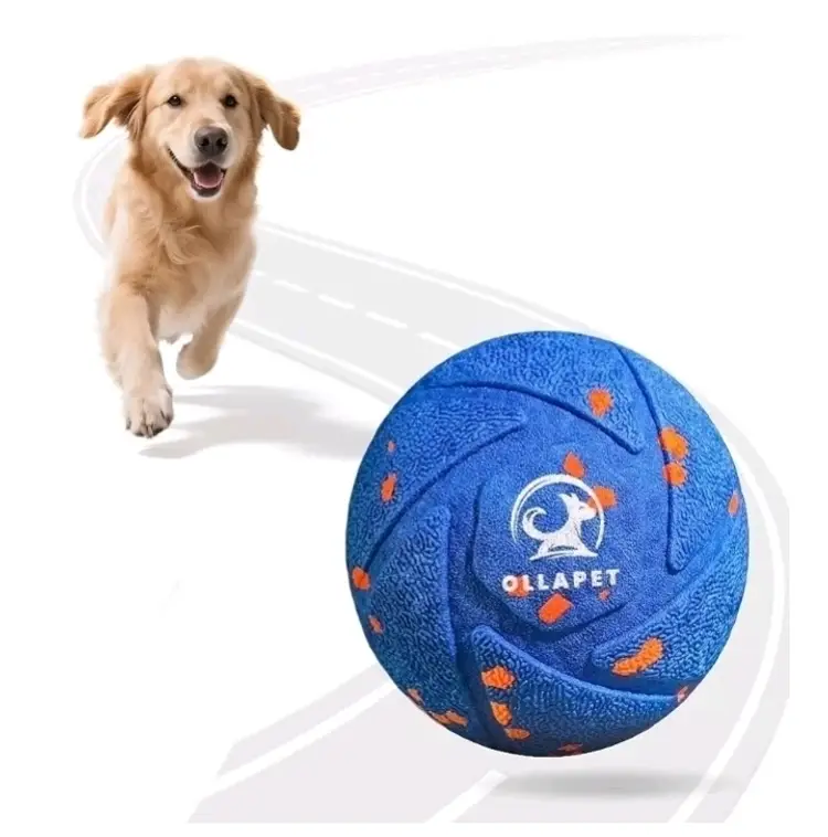 OLLAPET Smart Dog Toy Ball Automatic Bouncing Rolling Chew Resistant Pet Toy