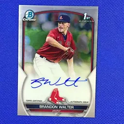 Brandon Walter 2023 Topps Chrome RC Auto CPA-BWR Boston Red Sox
