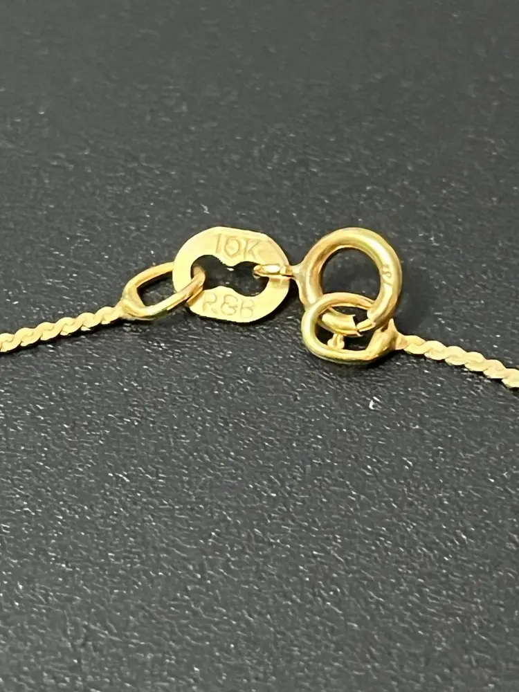 R&B 10k Solid Yellow Gold Bracelet 6.75”