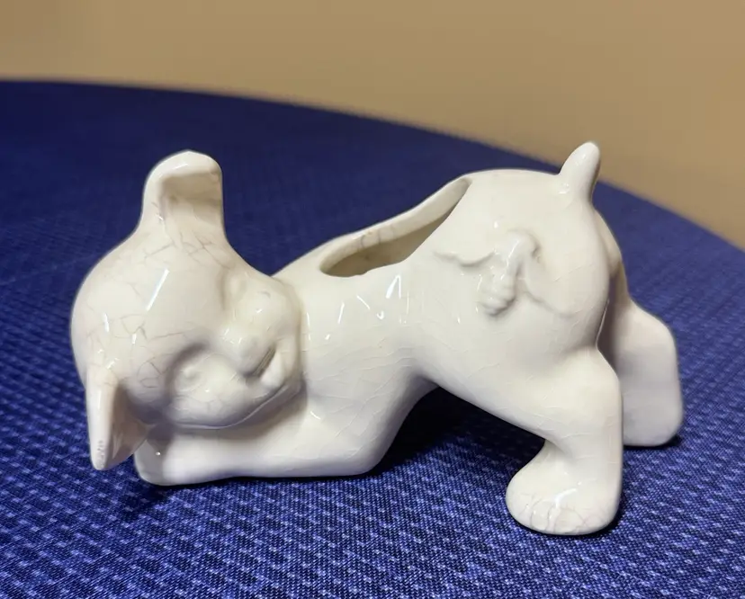 Vintage Pig Planter With Bumblebee