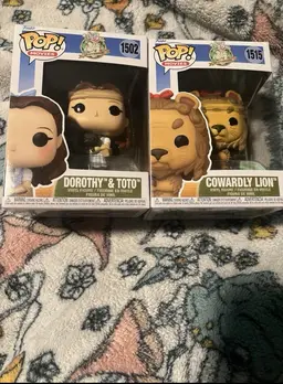 The Wizard of Oz 85th Anniversary Dorothy & Toto + Cowardly Lion Funko Pop! NEW