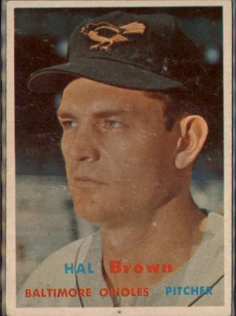 1957 Topps #194 Hal Brown - ( pk1 ) - Baltimore Orioles