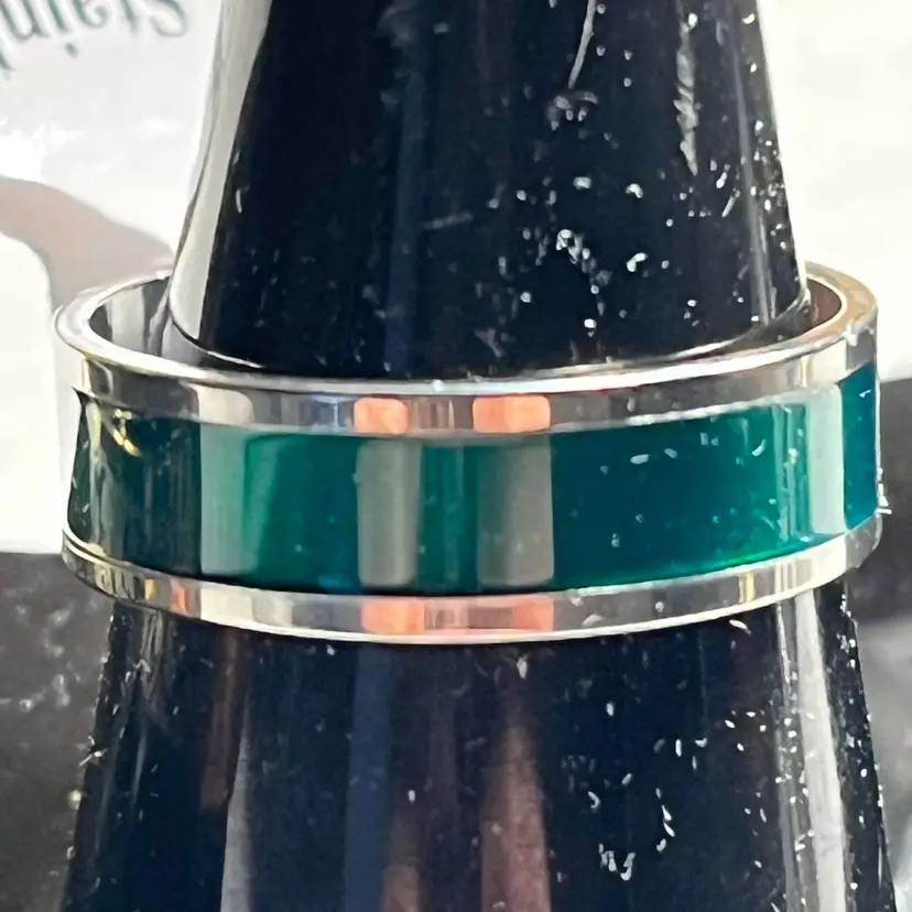 Stainless Steel Ring As Pictured Size 8