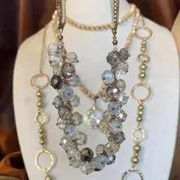 Faceted Glass Necklace