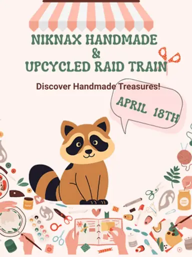 Niknax Handmade & Upcycled Raid Train with Iris