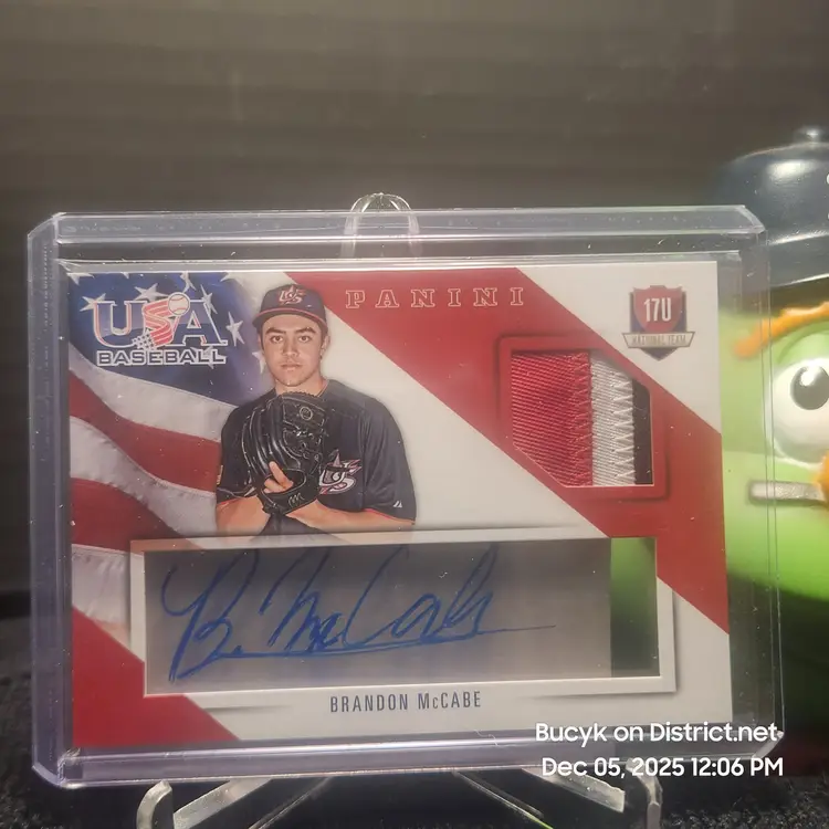 2015 Team USA Patch Auto - Brandon McCabe SE Missouri State 26/49