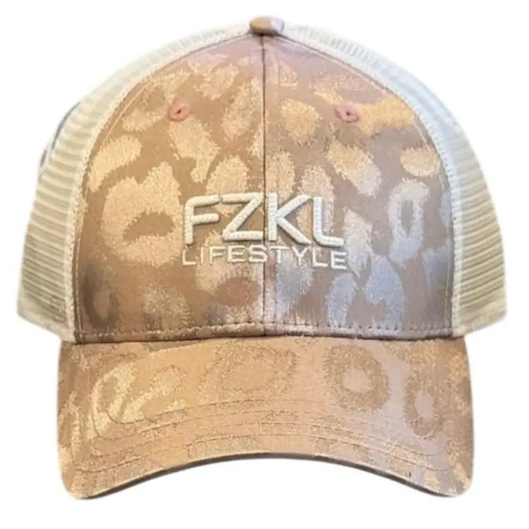 Rose Gold Leopard Trucker