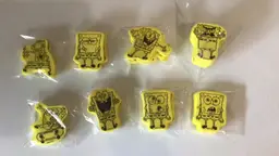 SpongeBob SquarePants 58 Count 3-D Foam Sticker Lot